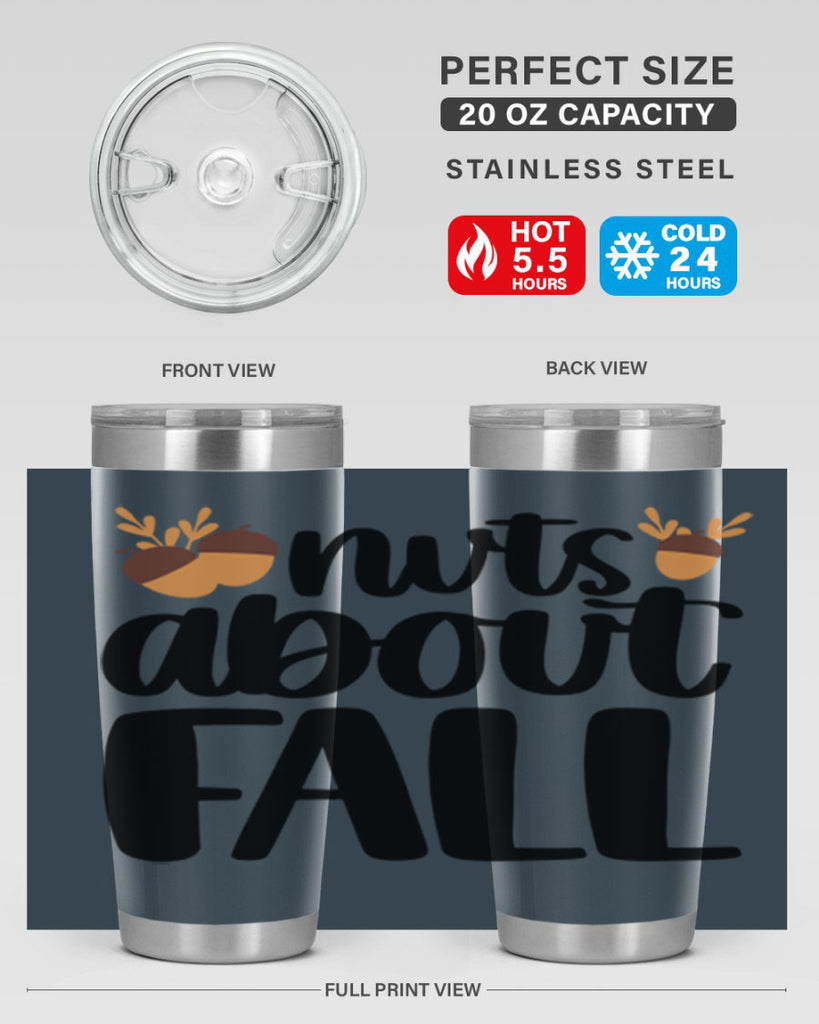 Nuts About Fall 503#- fall- Tumbler