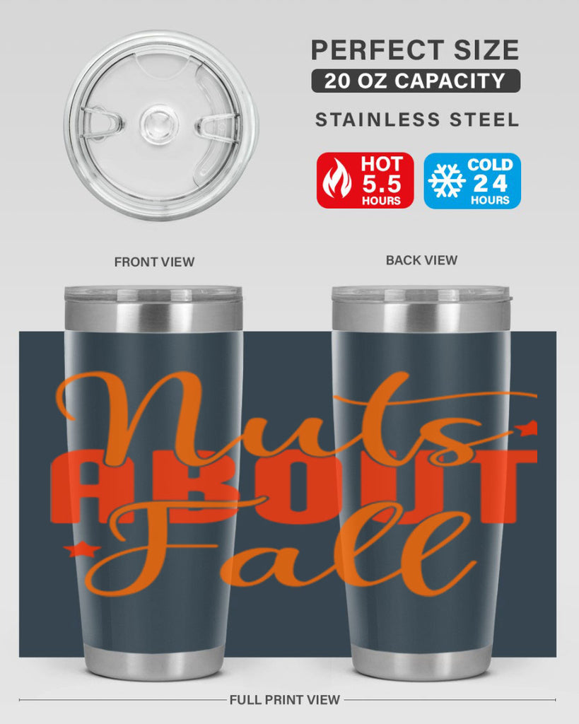 Nuts About Fall Design 444#- fall- Tumbler