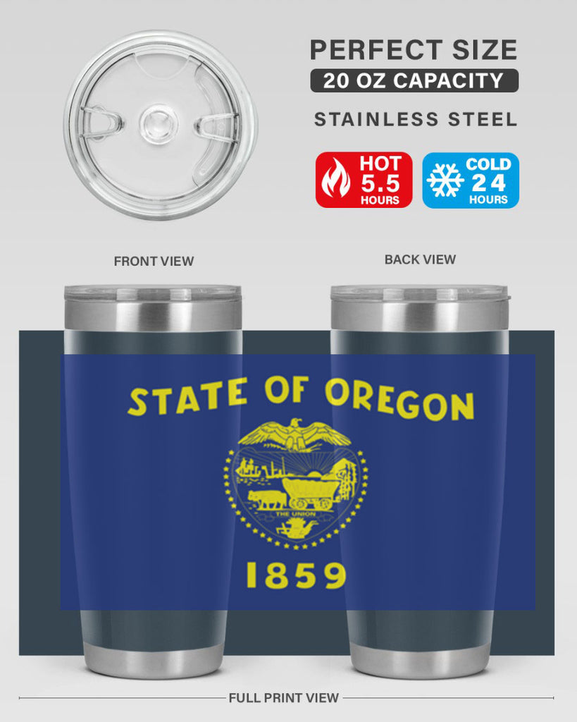 Oregon 15#- Us Flags- Tumbler