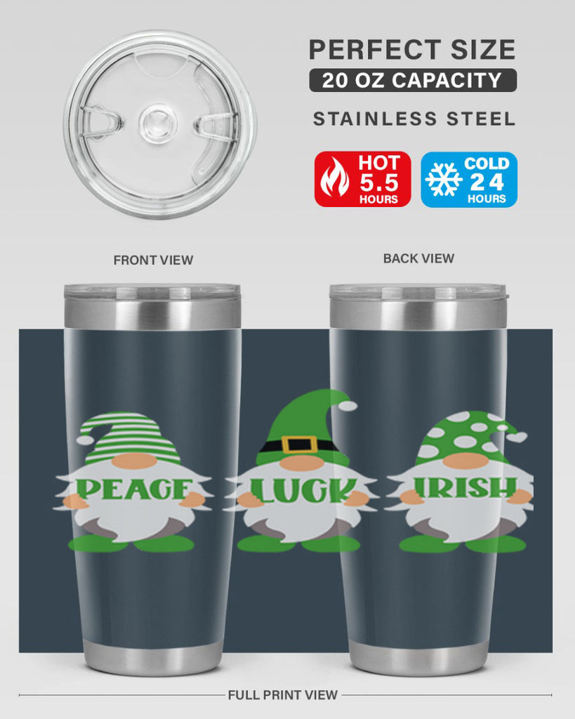 Peace Luck Irish Style 41#- St Patricks Day- Tumbler