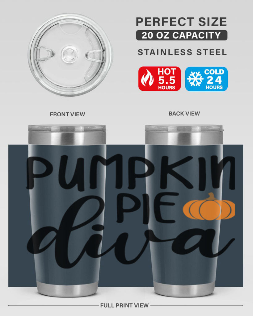 Pumpkin Pie Diva 532#- fall- Tumbler