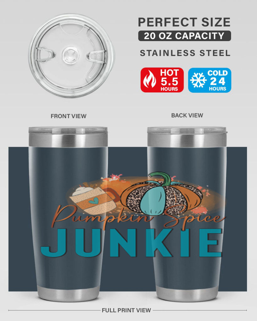 Pumpkin Spice Junkie 550#- fall- Tumbler