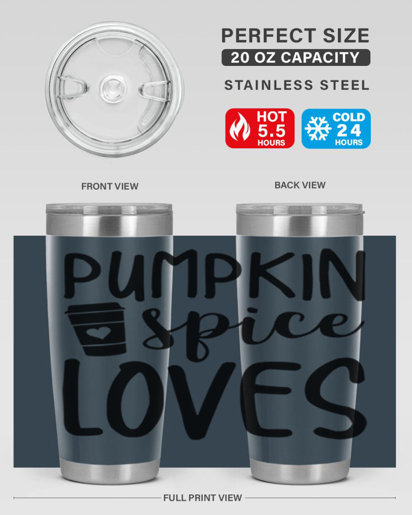 Pumpkin Spice Loves 555#- fall- Tumbler