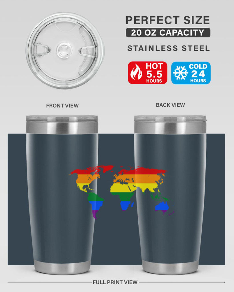 Rainbow World map 3#- lgbt- Tumbler