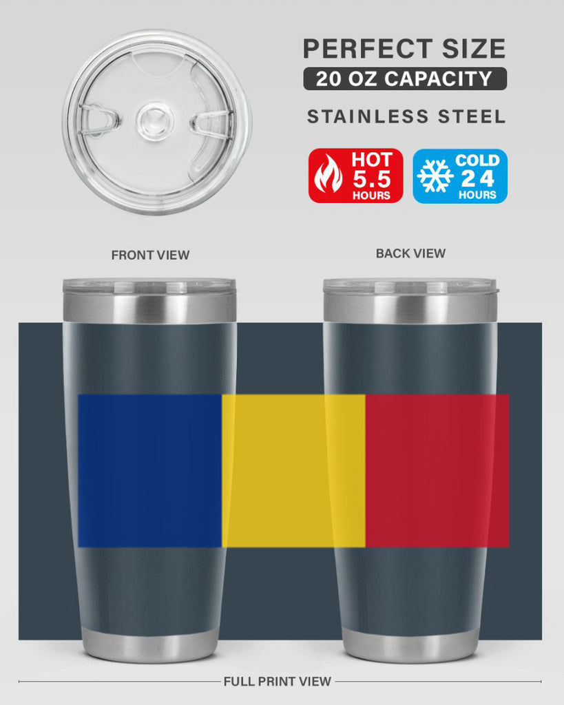 Romania 55#- world flags- Tumbler