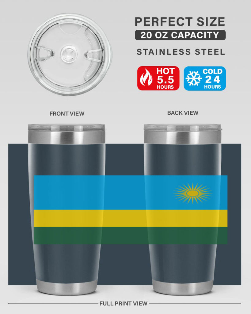 Rwanda 53#- world flags- Tumbler