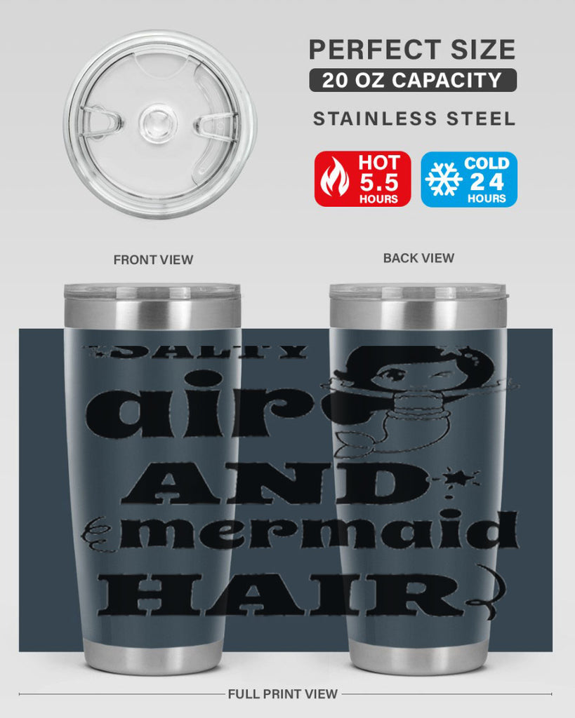 Salty air and mermaid hair 567#- mermaid- Tumbler