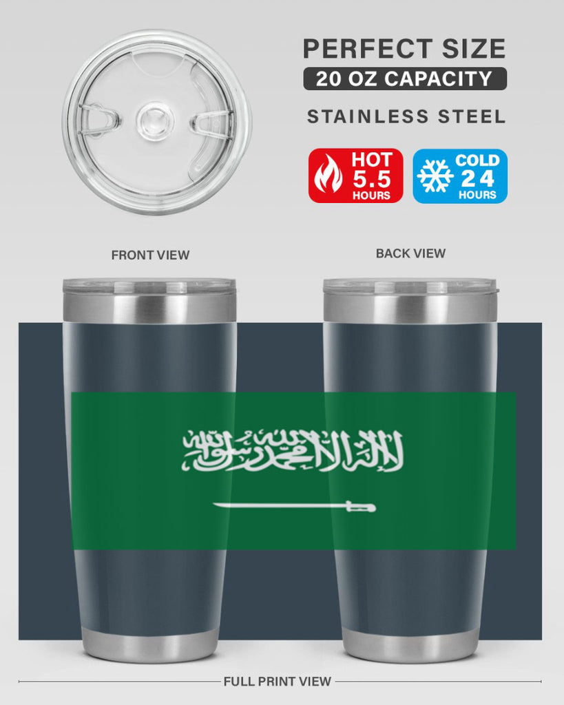 Saudi Arabia 46#- world flags- Tumbler