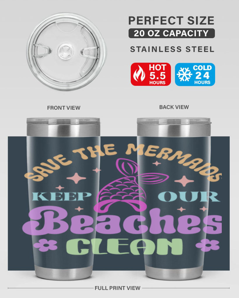 Save The Mermaids Keep Our 577#- mermaid- Tumbler