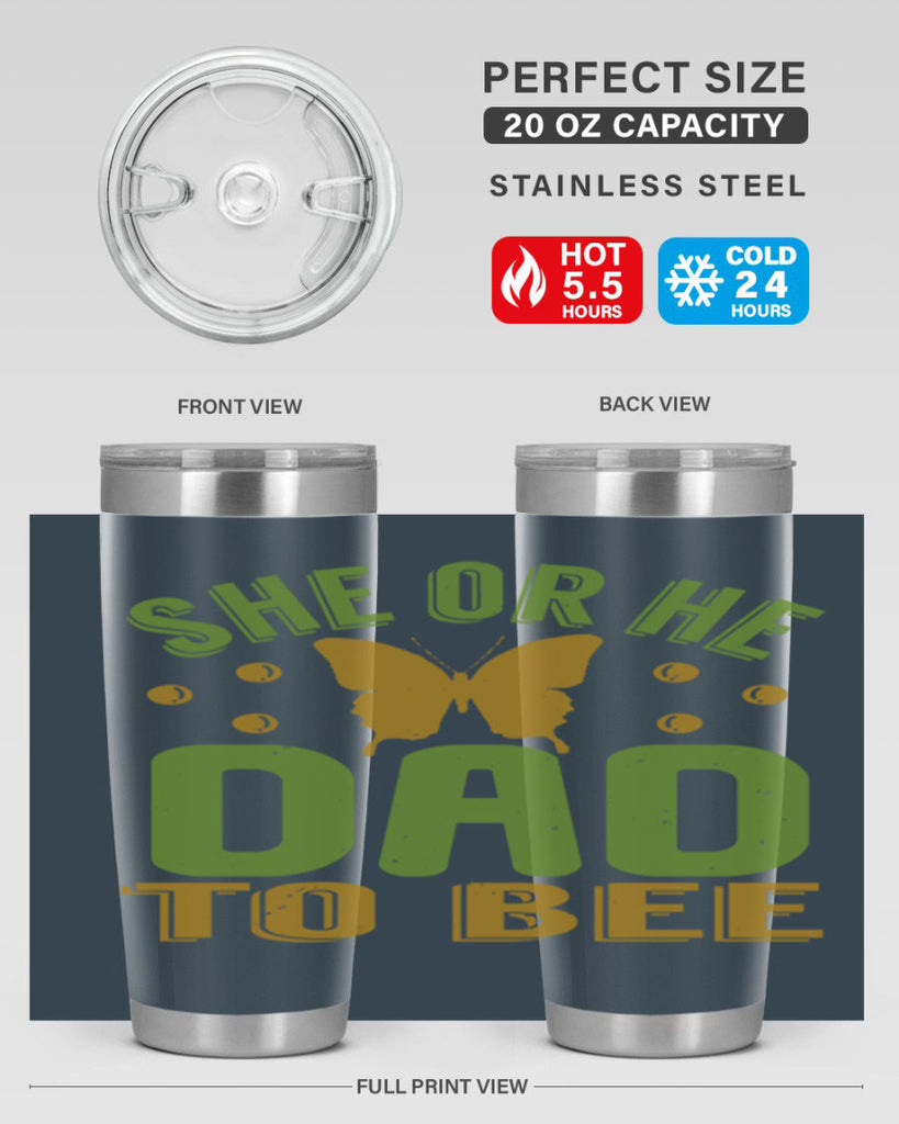 She or He Dad to bee Style 172#- baby- tumbler