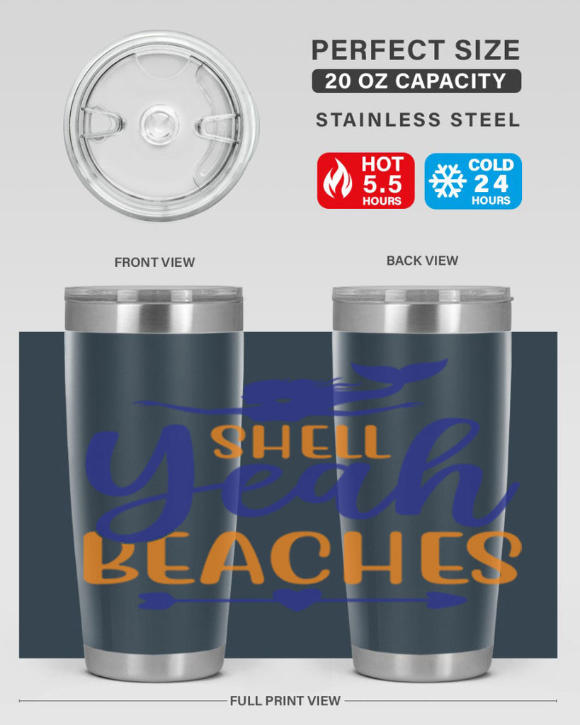 Shell Yeah Beaches 584#- mermaid- Tumbler