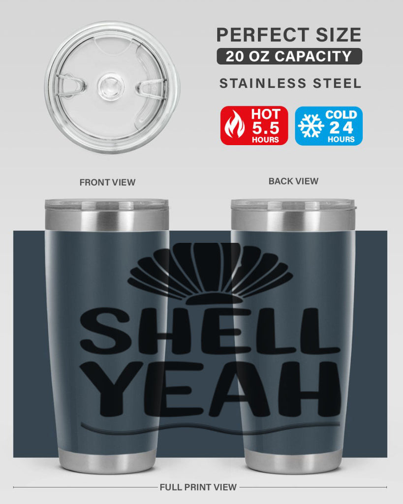 Shell yeah 597#- mermaid- Tumbler