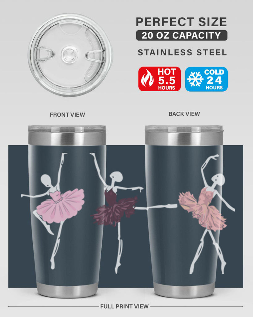 Skeleton Ballerinas Ballet Halloween Ballet 79#- ballet- Tumbler