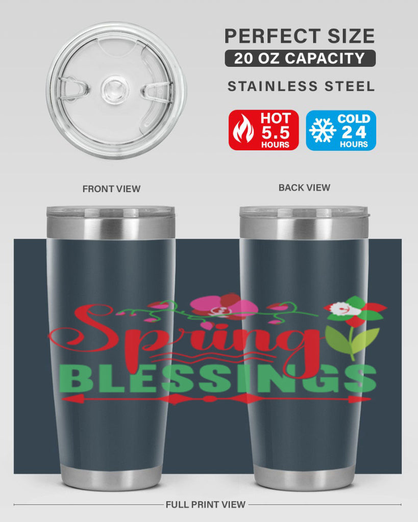 Spring Blessings 418#- spring- Tumbler