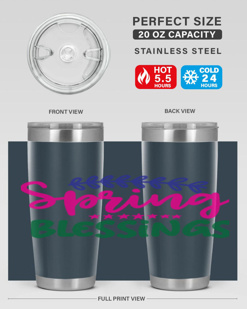 Spring Blessings 419#- spring- Tumbler