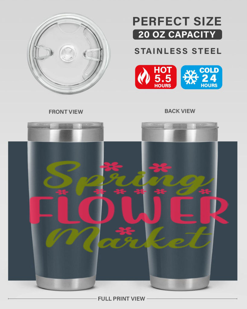 Spring Flower Market 423#- spring- Tumbler