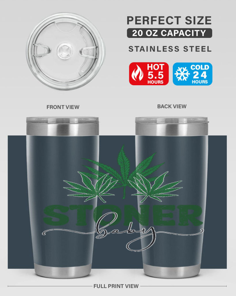 Stoner Baby Sublimation 261#- marijuana- Tumbler