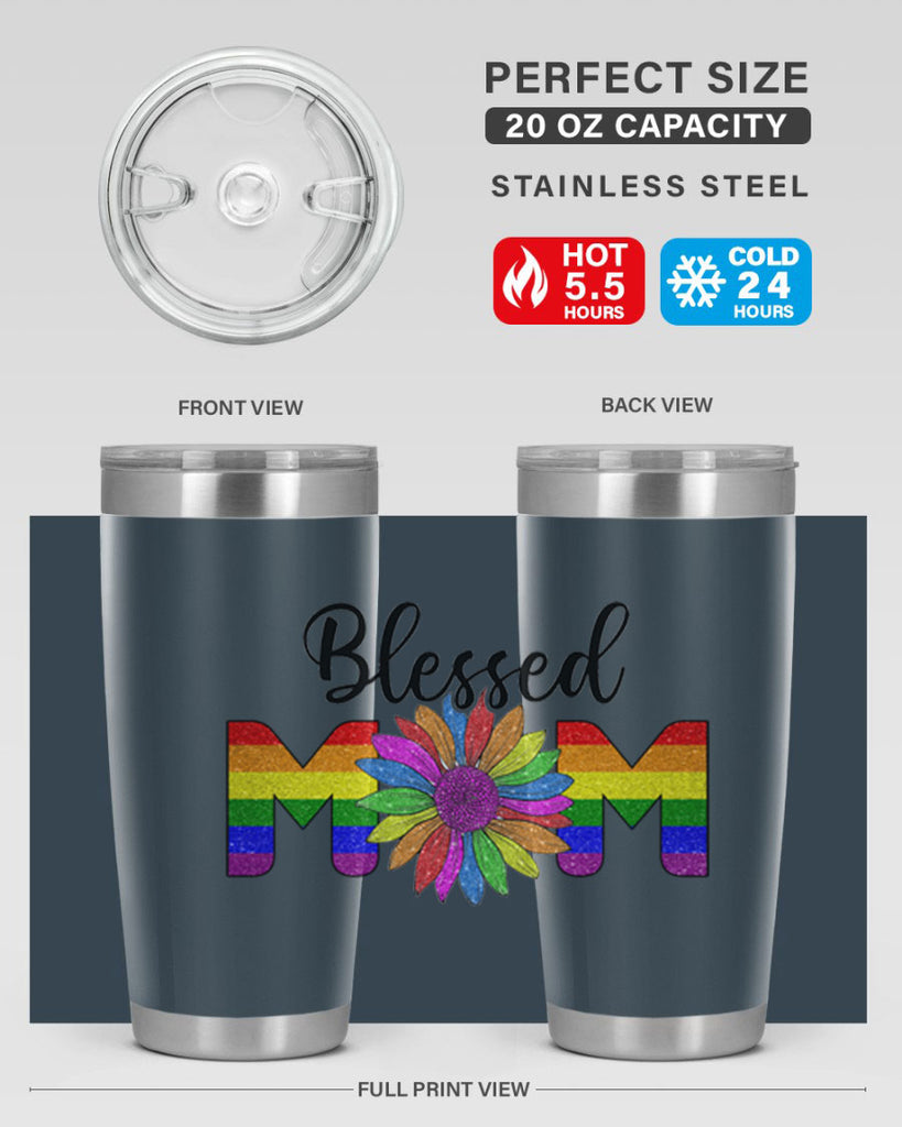 Sunflower Lgbt Blessed Mom  51#- lgbt- Tumbler