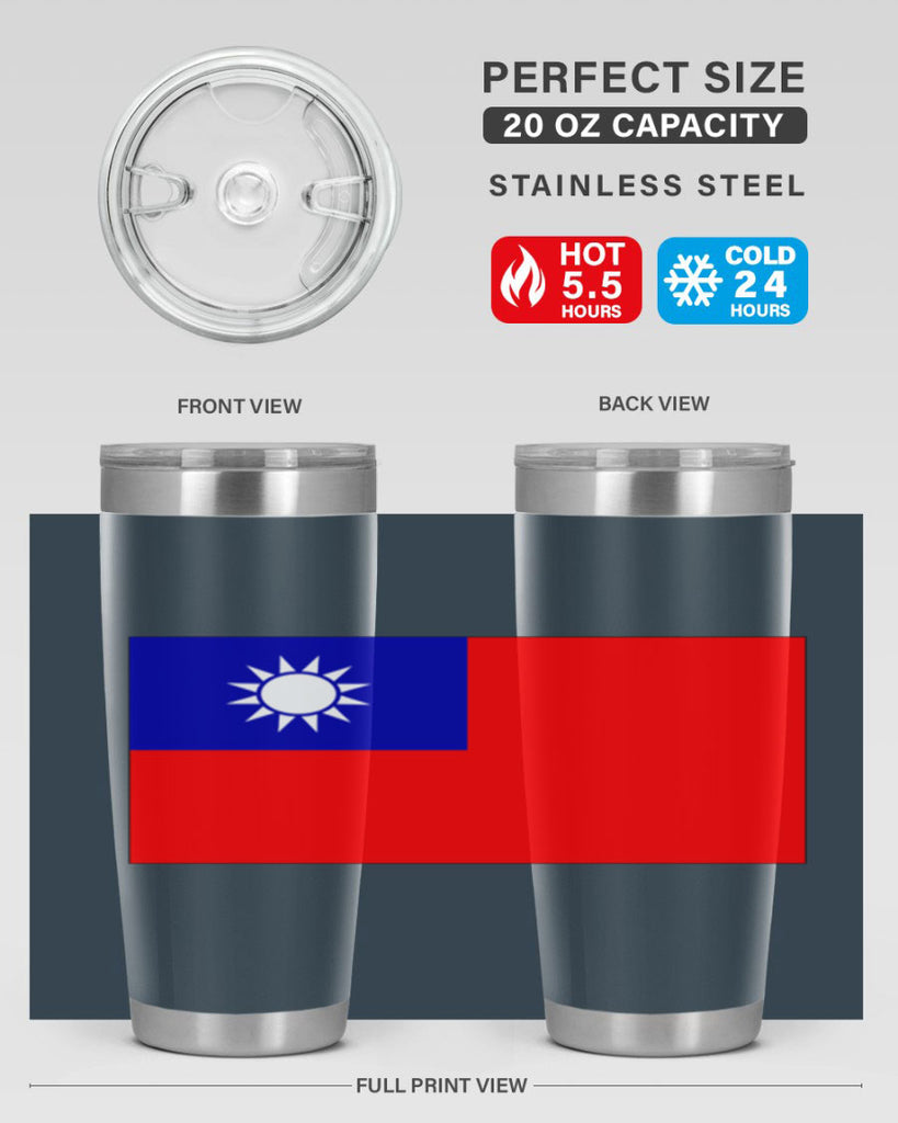 Taiwan 26#- world flags- Tumbler
