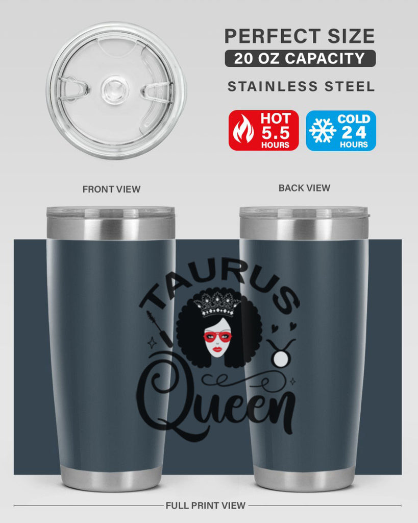 Taurus queen 505#- zodiac- Tumbler