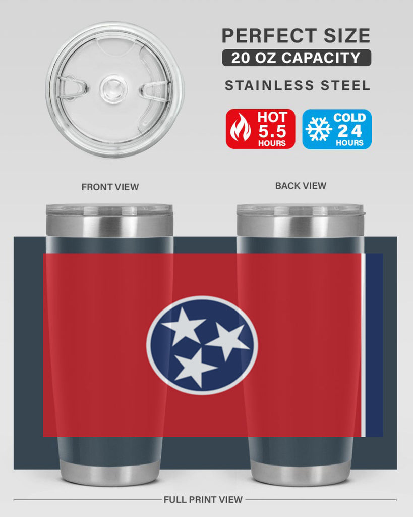 Tennessee 10#- Us Flags- Tumbler