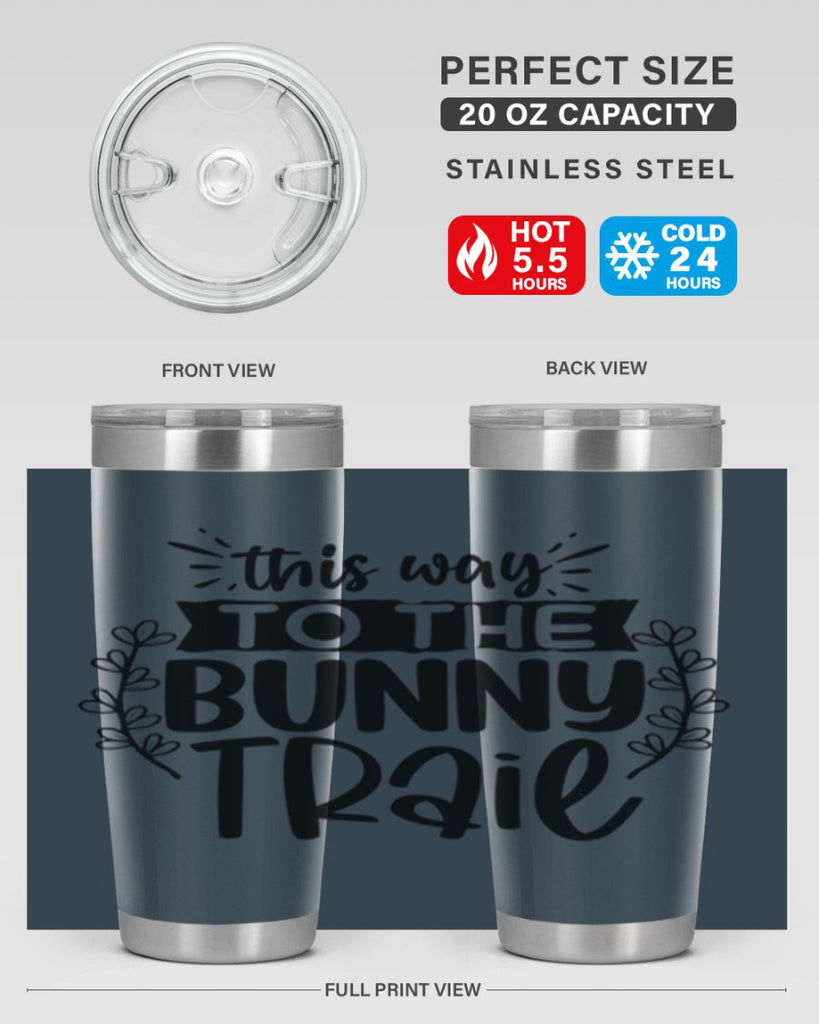 This way to the bunny 561#- spring- Tumbler