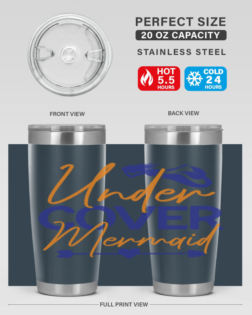 Under Cover Mermaid 636#- mermaid- Tumbler