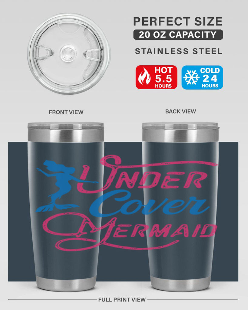 Under Cover Mermaid 640#- mermaid- Tumbler