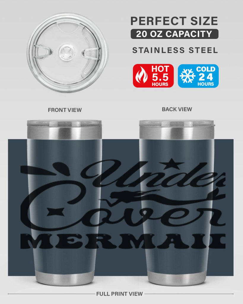 Under cover mermaid 646#- mermaid- Tumbler