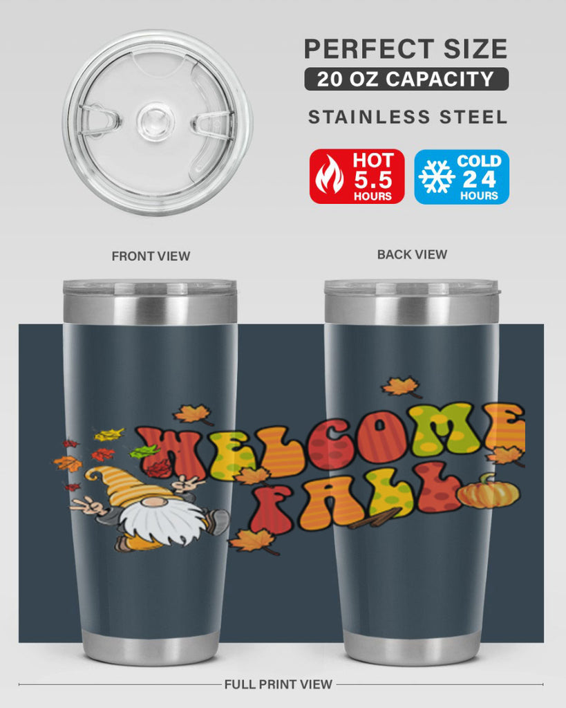 WelcomeFallGnome 637#- fall- Tumbler