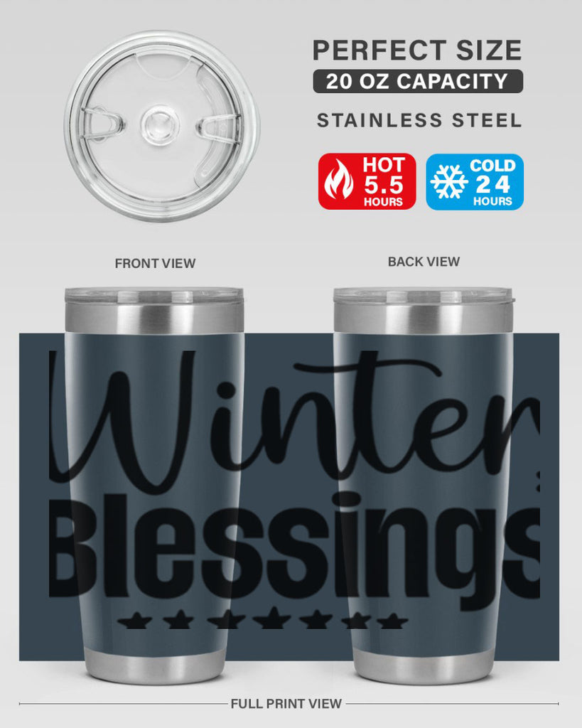 Winter Blessings497#- winter- Tumbler