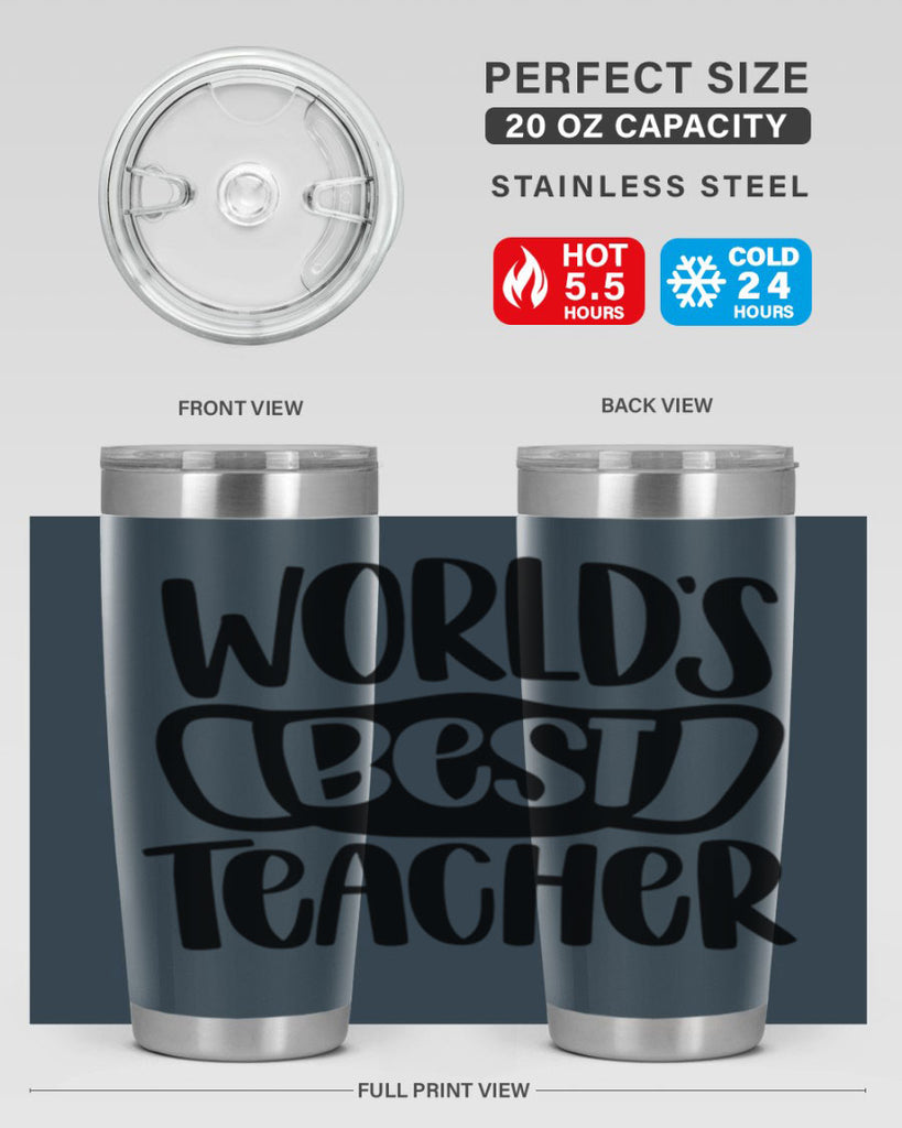 Worlds Best Teacher Style 27#- teacher- tumbler