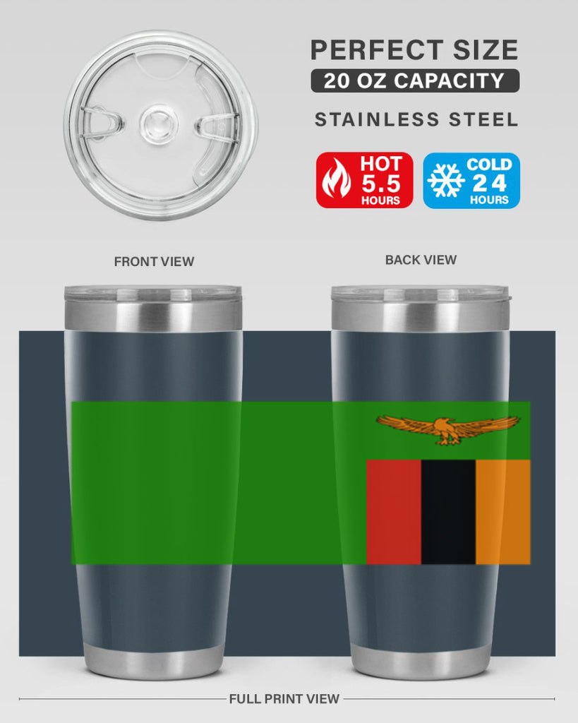 Zambia 2#- world flags- Tumbler