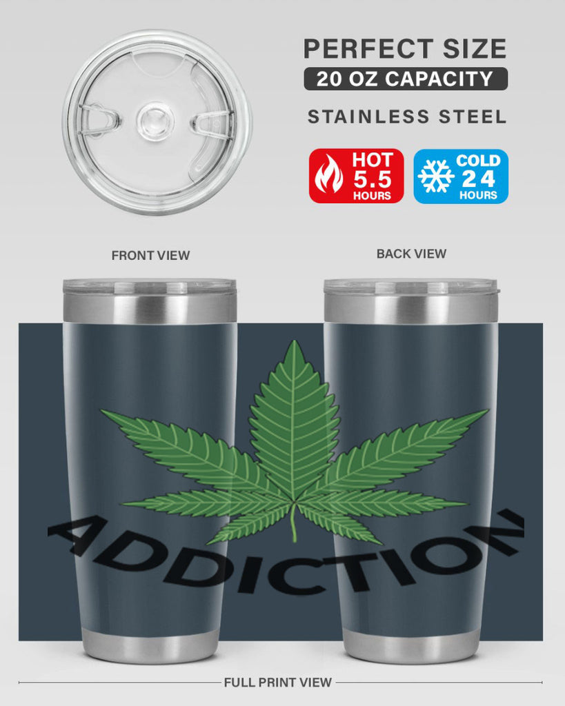 addiction cannabis 8#- marijuana- Tumbler