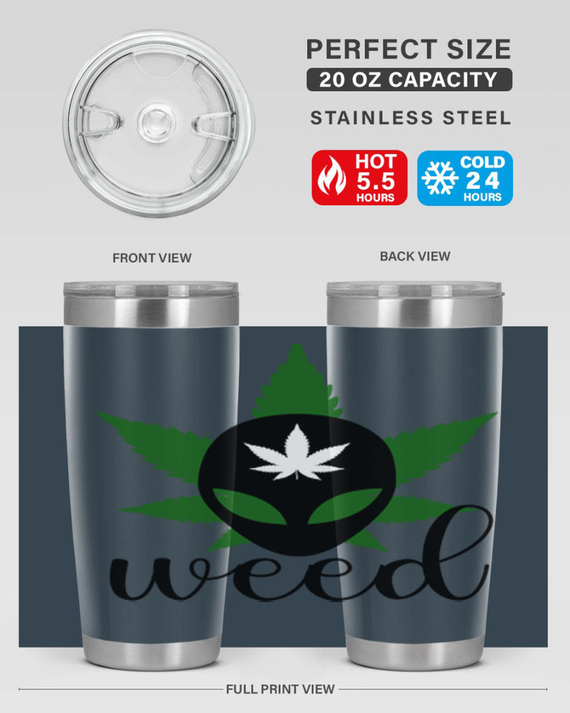 alien weed 12#- marijuana- Tumbler