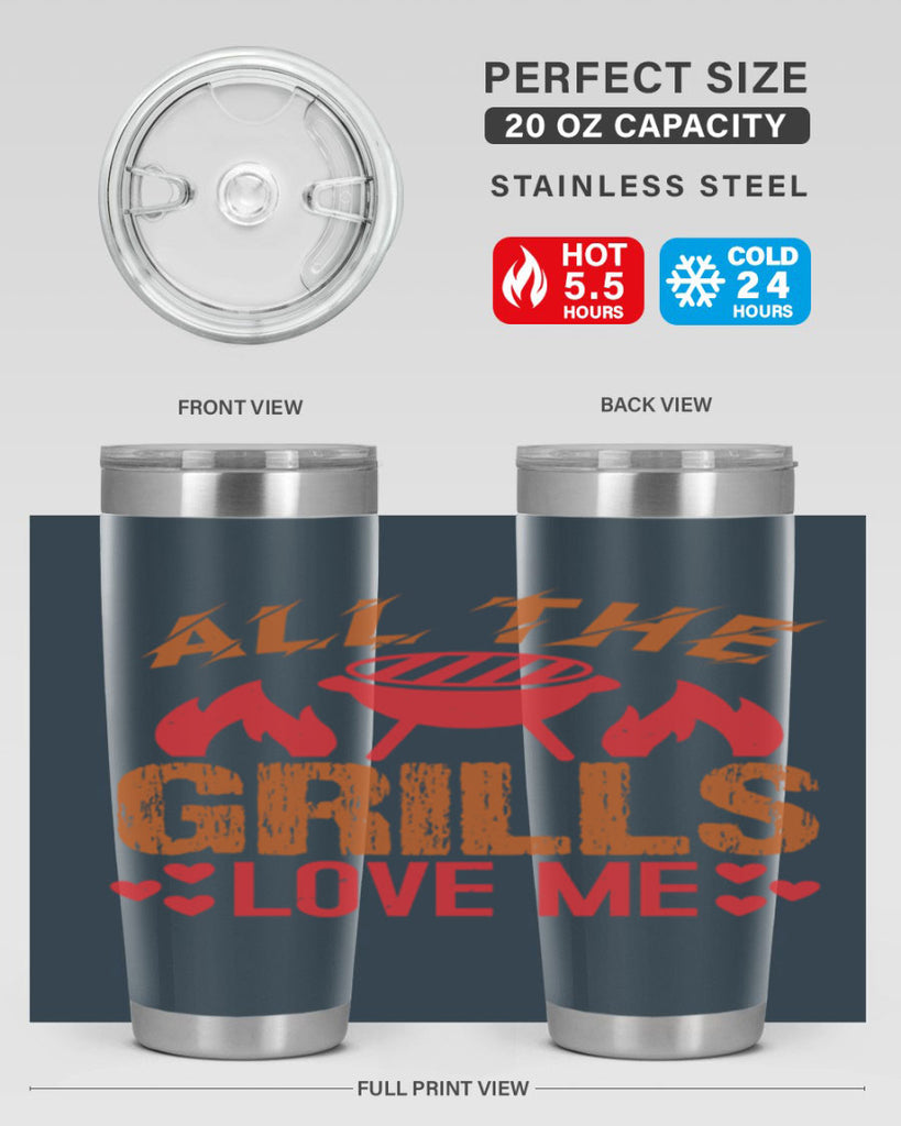 all the grills love me 50#- bbq- Tumbler