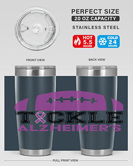 alzheimers awareness style 110#- alzheimers- Tumbler