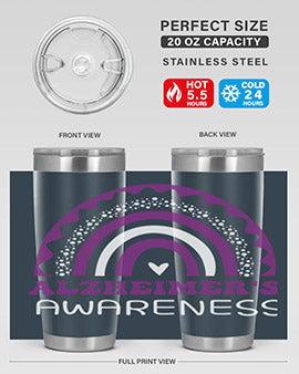 alzheimers awareness style 46#- alzheimers- Tumbler