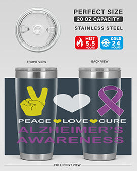 alzheimers awareness style 70#- alzheimers- Tumbler