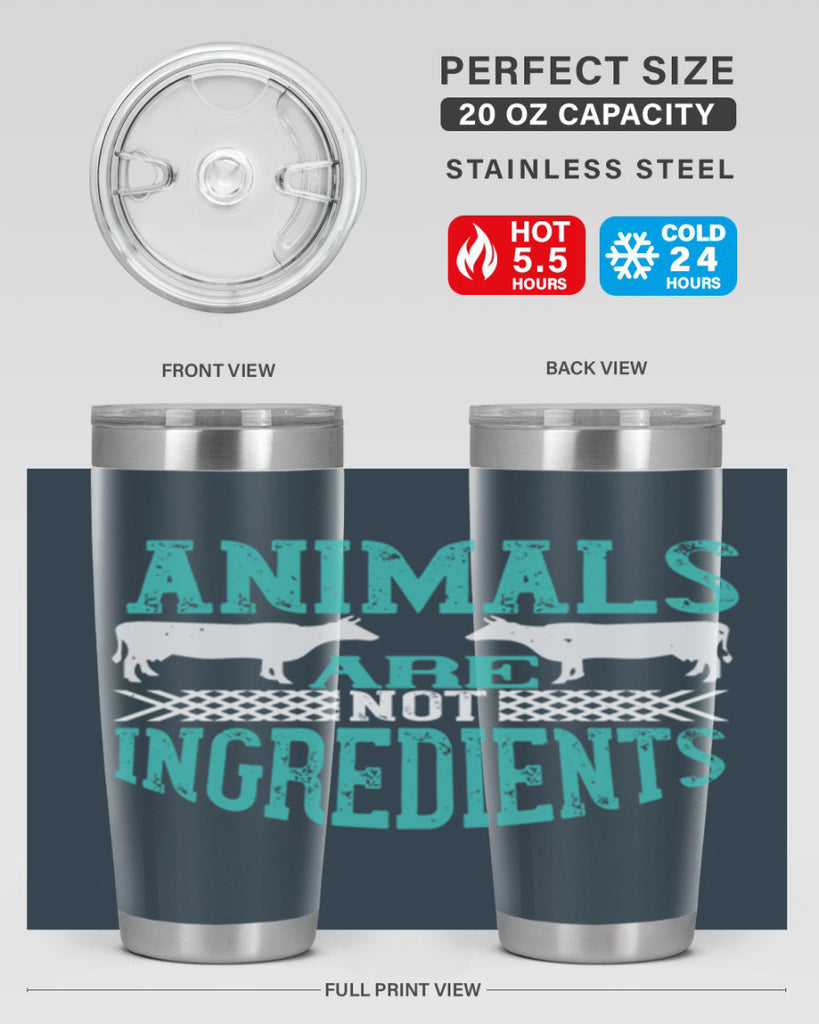 animals are not ingredients 103#- vegan- Tumbler