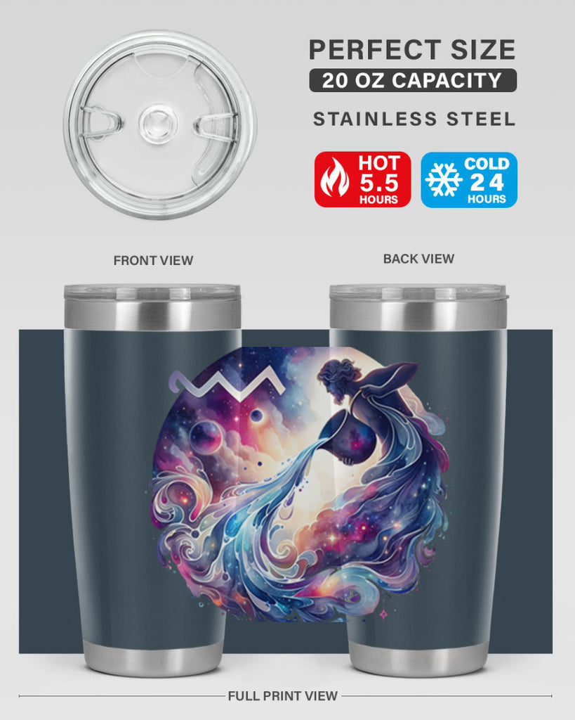 aquarius 89#- zodiac- Tumbler