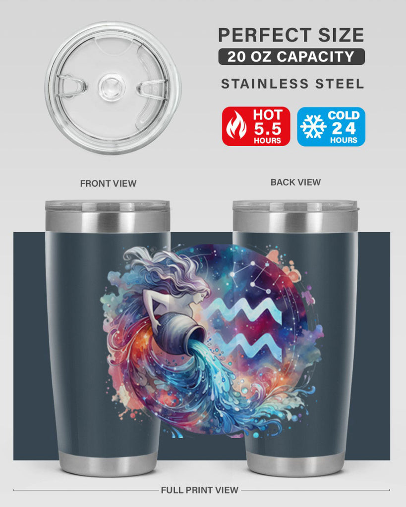 aquarius 90#- zodiac- Tumbler