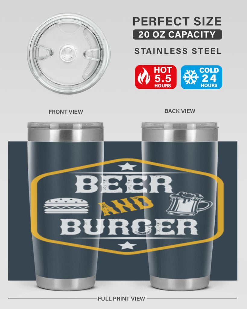 beer and burger 111#- beer- Tumbler