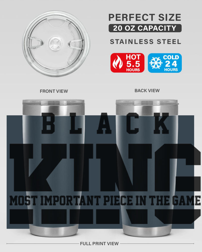 black king 230#- black words phrases- Cotton Tank