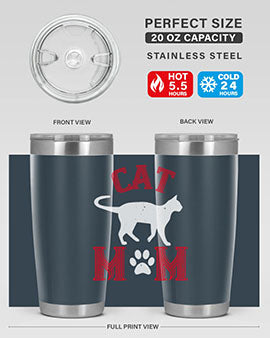 cat mom Style 35#- cat- Tumbler