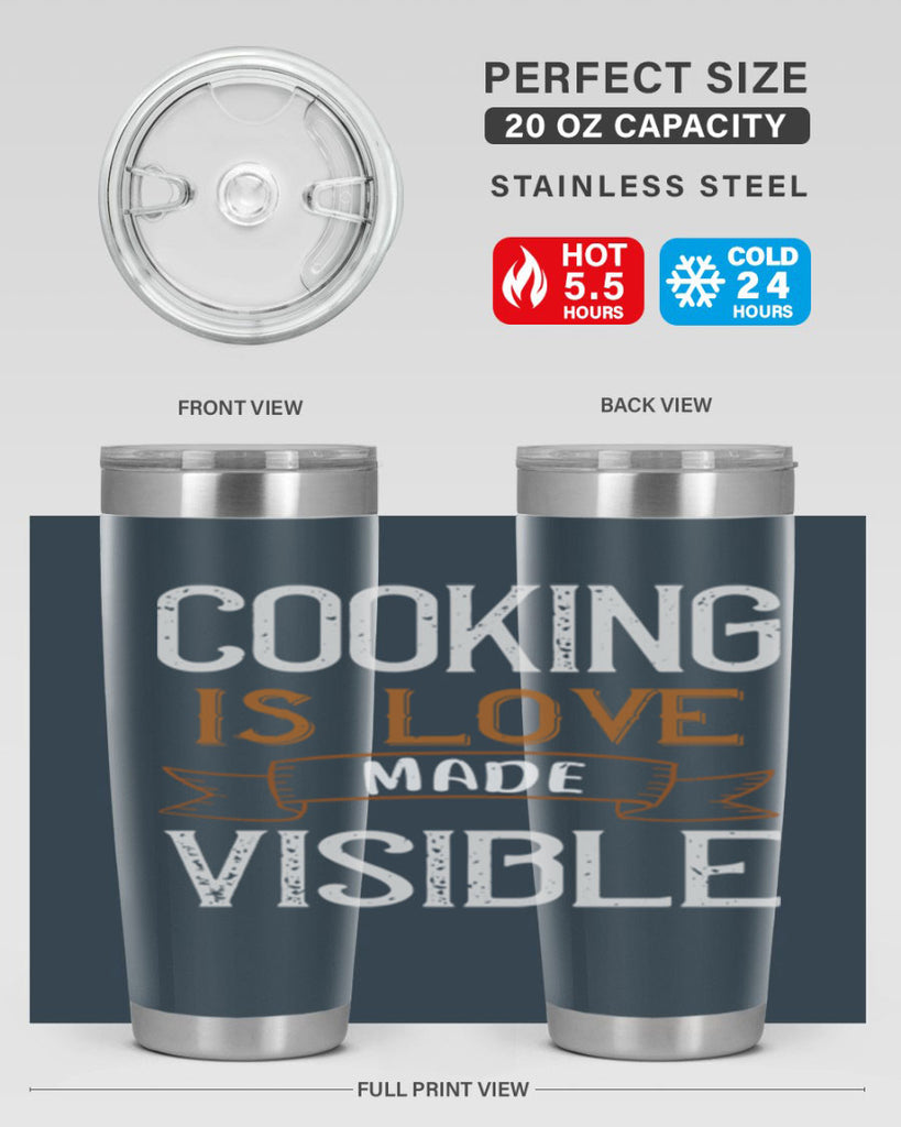 cooking is love made visible 43#- cooking- Tumbler