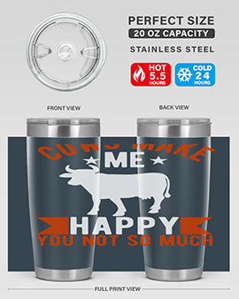 cows make me happy you not so much Style 5#- cow- Tumbler