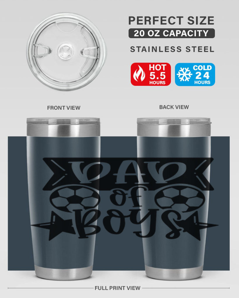 dad of boy 61#- fathers day- Tumbler