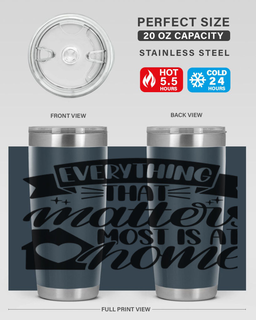 everything that matters most is at home 20#- home- Tumbler