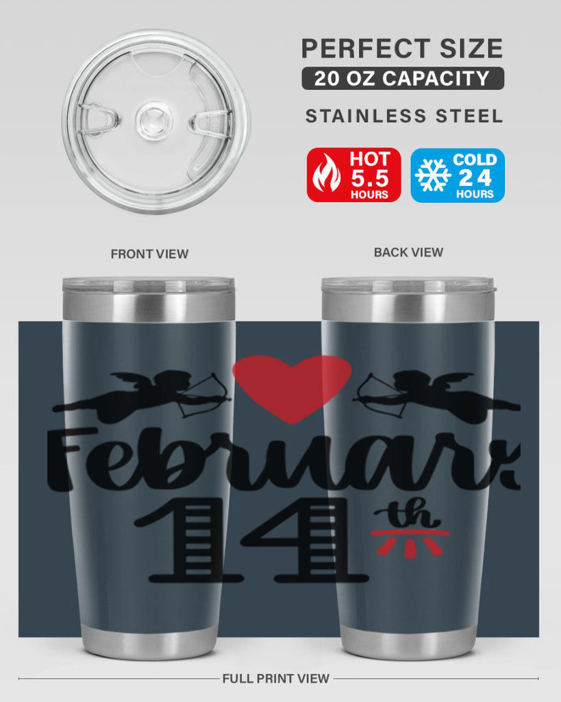 february th 28#- valentines day- Tumbler